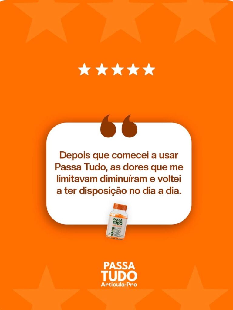 depoimento cliente que usou Passa Tudo e melhorou as dores nas articulações.