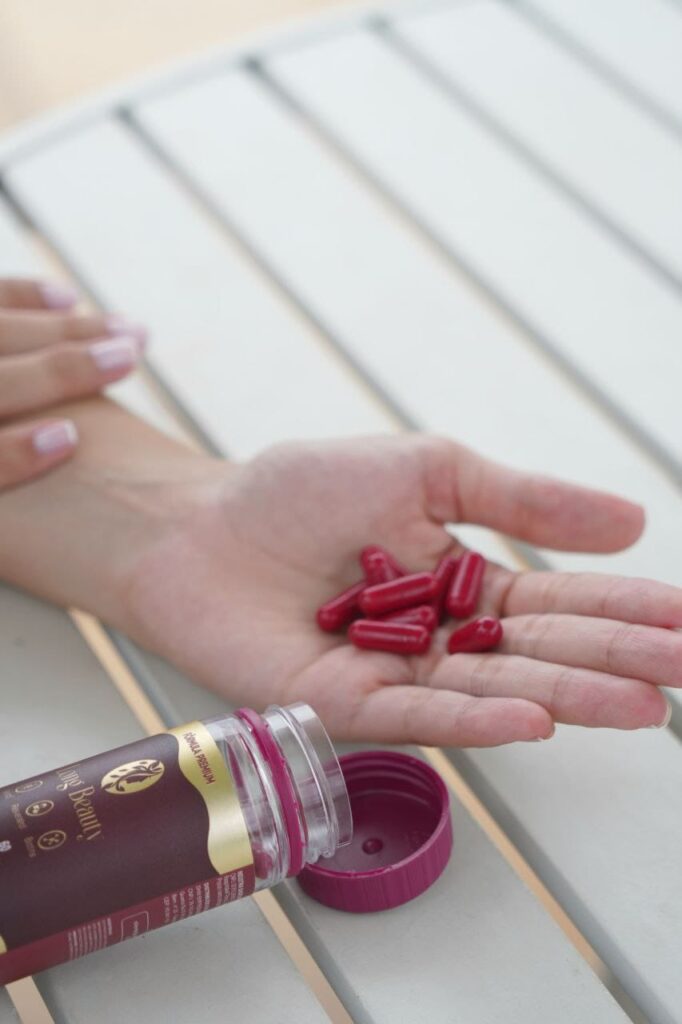 Long Beauty suplemento com antioxidantes para clarear manchas no rosto de dentro para fora