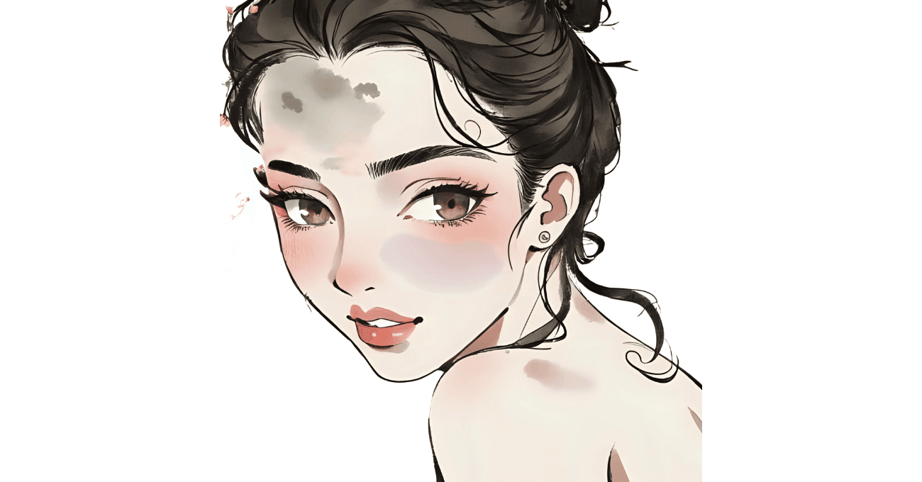 Mulher com manchas no rosto escuras tentando tratamento para clarear hiperpigmentação