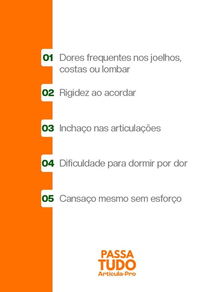 5 sinais de dores nas articulações