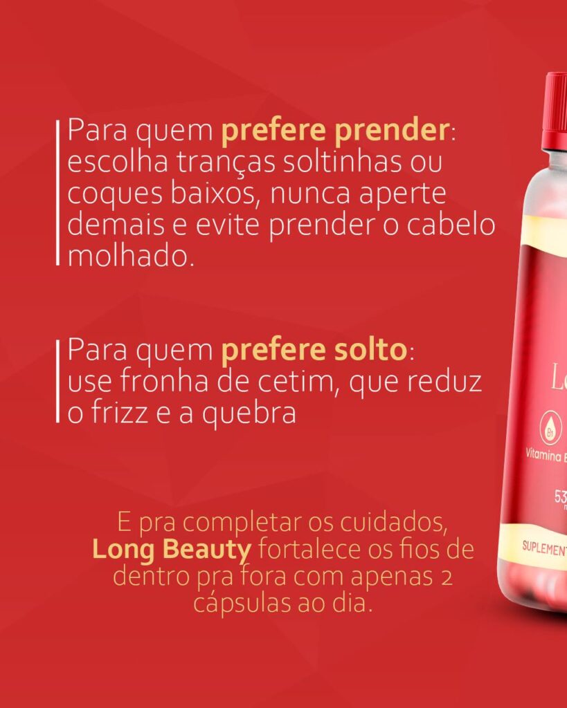 Long Beauty - resultado seu cabelo solto ou preso