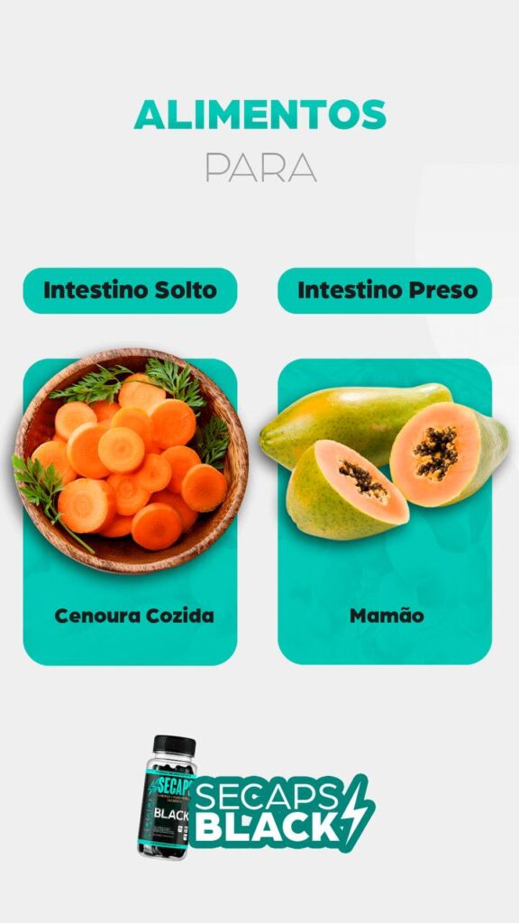 alimentos para intestino solto - cenoura cozida. alimentos para intestino preso - mamão