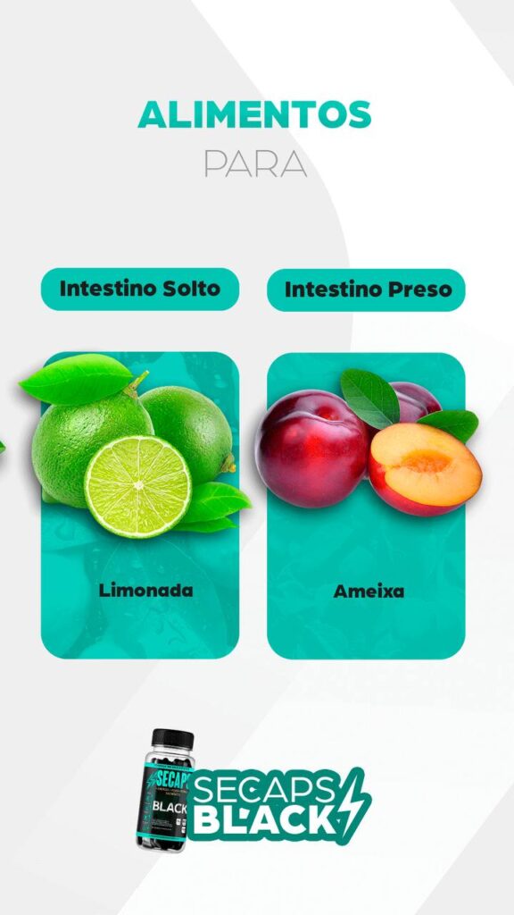 secaps black alimentoss para instestino solto - limonada, alimentos para intestino preso - ameixa.