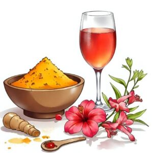 Cúrcuma e Hibisco: Como Esses Ingredientes Naturais Ajudam na Saúde Digestiva e Controle de Peso