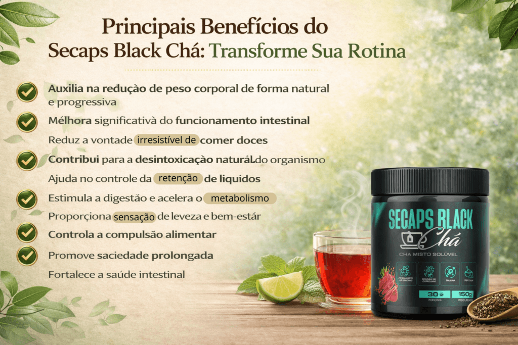 Benefícios Secaps Black Chá