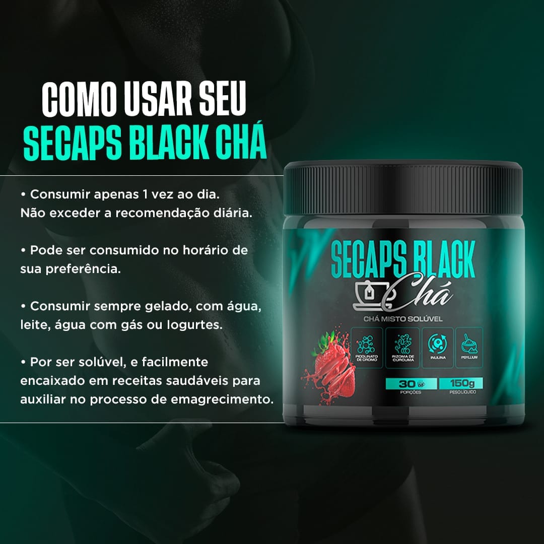 Secaps Black Chá Como Usar