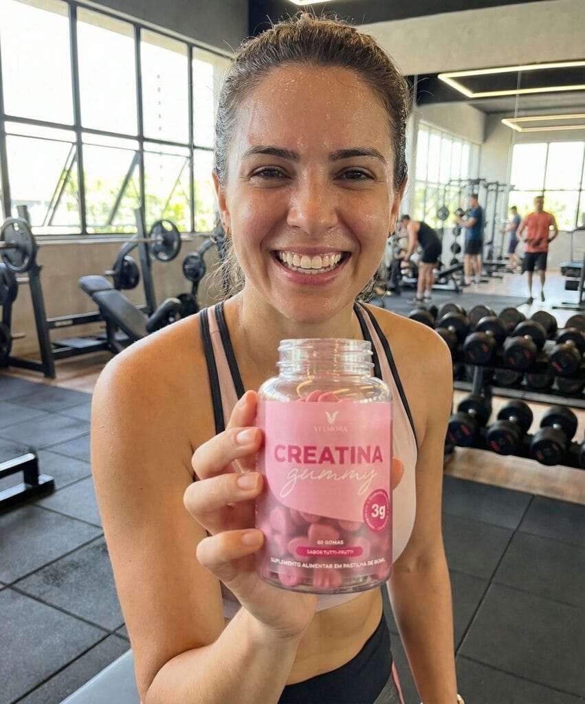 Cliente recomendando Creatina Gummy